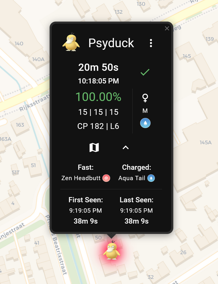 Pokémon Spawn Information